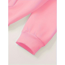 Women'S Plus Size Cat Drawing Print Hoodie, Casual Drawstring Hooded Long Sleeve Kangaroo Pocket Sweatshirt, Women'S Plus Size Clothing