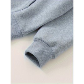 Women'S Plus Size Cat Drawing Print Hoodie, Casual Drawstring Hooded Long Sleeve Kangaroo Pocket Sweatshirt, Women'S Plus Size Clothing