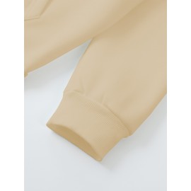 Oversized Women's Hoodie with Moon and Stars Graphic Print, 100% Polyester Long Sleeve Pullover with Kangaroo Pocket, Casual Loose Fit for All Seasons