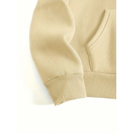 Plus Size Floral Rose Print Hoodie - Cozy, Stylish, 100% Polyester Knit Fabric, Slight Stretch for Fall/Winter