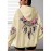 [Pink Oversized Hoodie] Soft Women's Oversized Hoodie | Floral Turtle Graphic Print Long Sleeve Pocket Sweatshirt, Pink All-Season Comfort Fit, Everyday Comfort Wear, Quality Casualwear