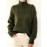 Plus Size, Women's Plus Size Elegant High Collar Sweater - Winter Warm Long Sleeve Wrinkle-Resistant Large Coat-Like Blazer, Structured Office & Commuting Sweater Jacket (Solid Color, Non-Stretch) - Fall/Winter Wardrobe Staple (Hand Wash