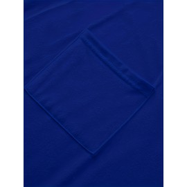 Large Size V-Neck Pocket Irregular Hem Short-Sleeved Top T-Shirt Two-Piece Set