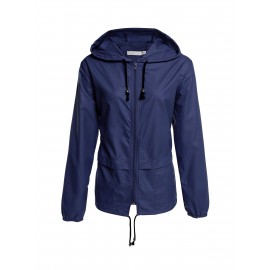 Raincoat Women Lightweight Rain Jackets Packable Outdoor Hooded Windbreaker