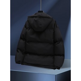 1pc Elegant Women'S Polyester Jacket - Solid Color Crew Neck Long Sleeve with Pockets for Fall/Winter Outdoor Sports and Casual Warmth