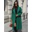 [Elegant Trench Coat] Vibrant Green Women's Elegant Casual Long Trench Coat | Machine Washable Lightweight Spring/Fall Outerwear with Classic Collar & Regular Fit, Autumn Fashion, Durable Fabric, Smooth Texture